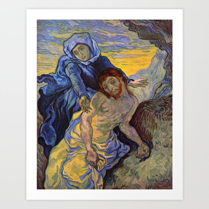 Vincent Van Gogh Pieta 1889 Art Print