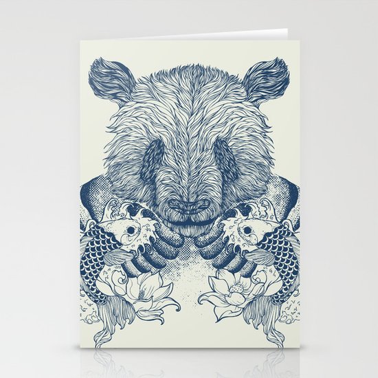 Panda Tattoo Stationery Cards