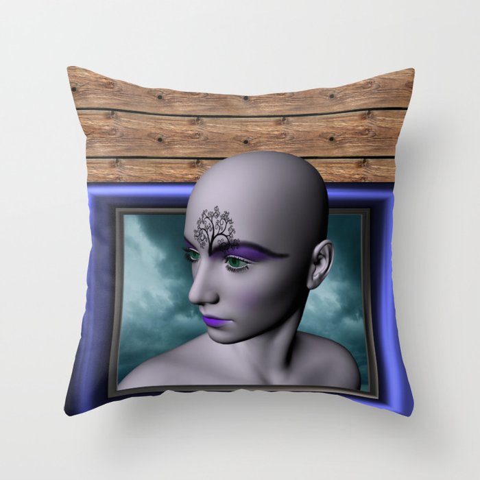 out of the frame Throw Pillow