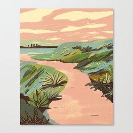 Pink Hill Landscape Canvas Print