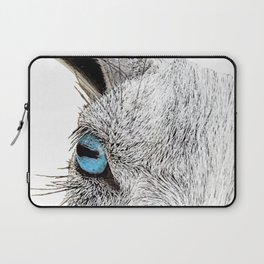 Crystal Clear Goat Eyes In Blue Laptop Sleeve