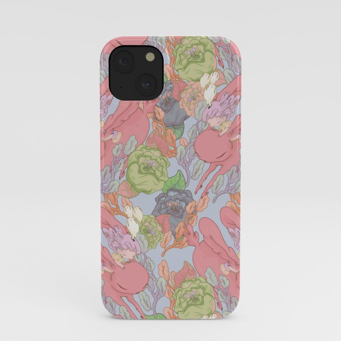 Down the Rabbit Hole Pattern iPhone Case