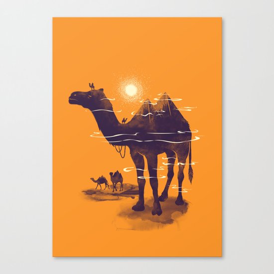 Walking Pyramid Canvas Print