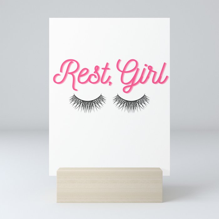 Rest, Girl Mini Art Print