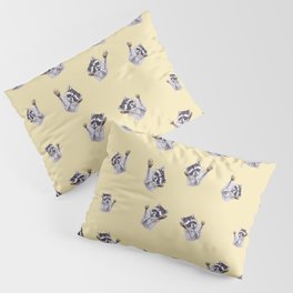 Playful Dancing Raccoons Edition 6 Pillow Sham