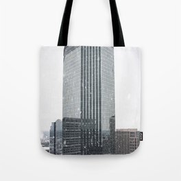 Snowy Skyscraper | Minneapolis Winter Photography Tote Bag