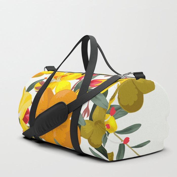 Yellow Flowers Duffle Bag