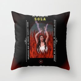 Anima Sola Neons Throw Pillow