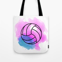 Volleyball Watercolor Tote Bag