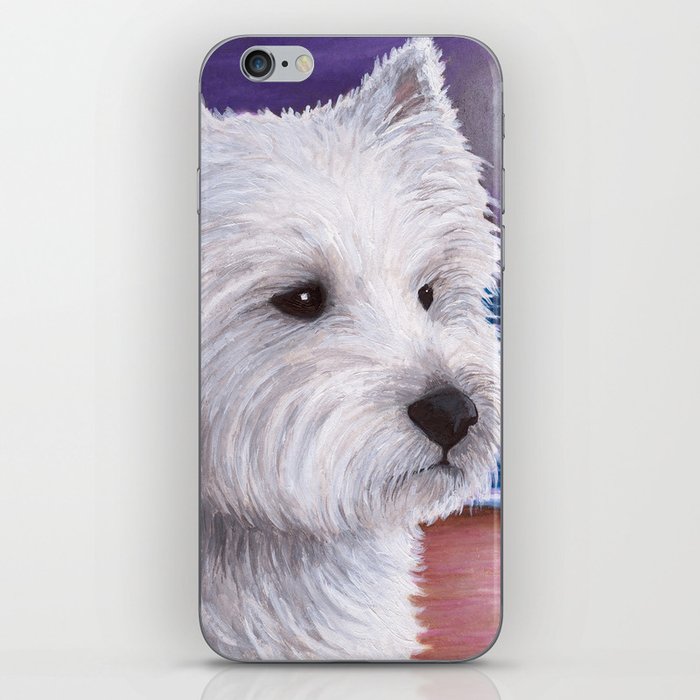 Dog 81 White Westie Dog iPhone Skin