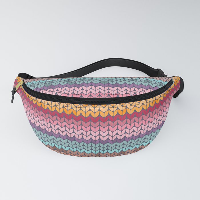 Multi color Knitting Pattern Fanny Pack