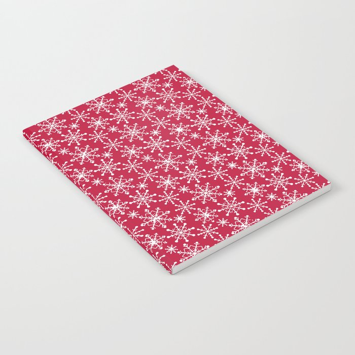 Let-It-Snow-White-Red-b Notebook