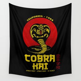 Retro Cobra Kai Snake Wall Tapestry