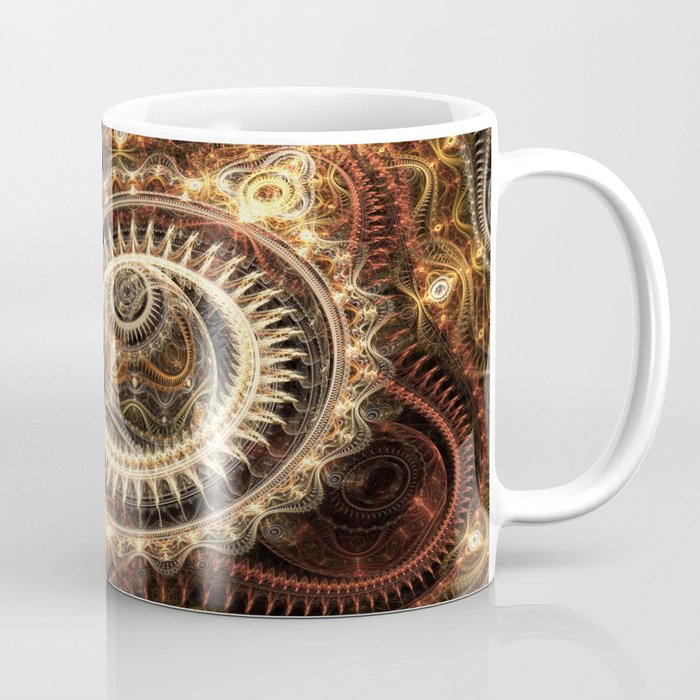 Clockwork 2 - Abstract Fractal Artwork Coffee Mug