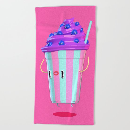 Milkshake III Beach Towel