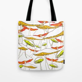 forest of the magic mushrooms Tote Bag