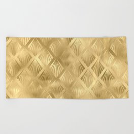 Pattern Gold Beach Towel