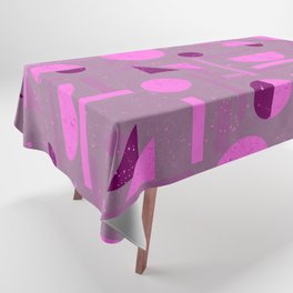 Pink Speckled Abstract Tablecloth