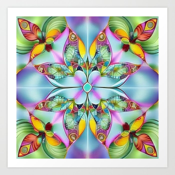 Kaleidoscope Pattern 34 Art Print