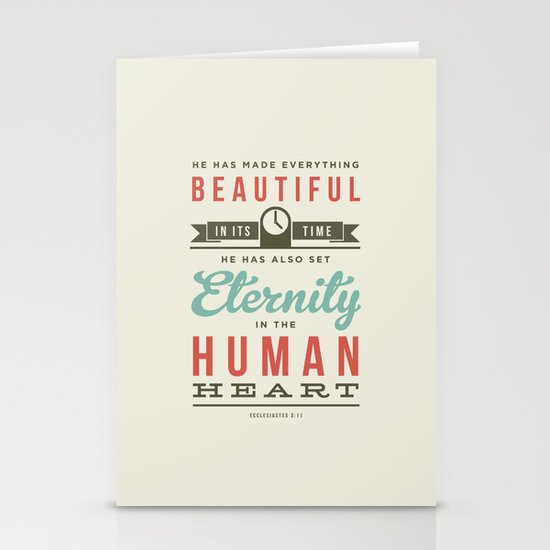 He has made everything beautiful Stationery Cards
