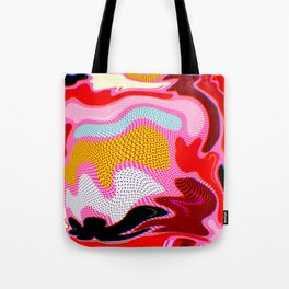 III. Abstract Wavy Colorful Baloons Tote Bag