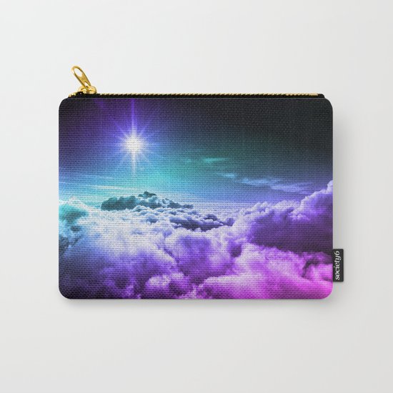 Cool Tone Ombre Clouds Carry-All Pouch