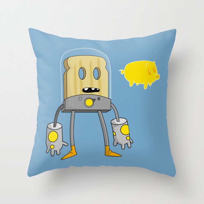 Space Toast Throw Pillow