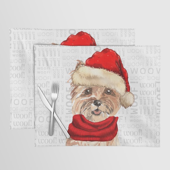 Cairn Terrier Christmas Placemat