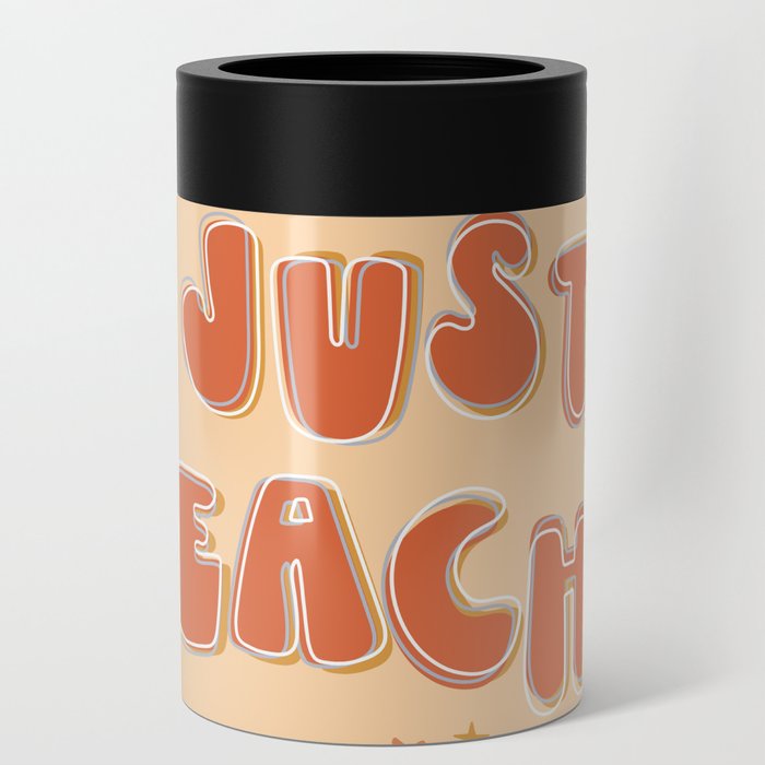 Just Peachy + stars - retro font and colors with vintage slang Can Cooler