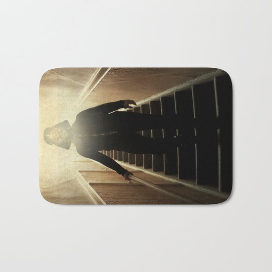 Stairway to the dark side _ vader descending Bath Mat