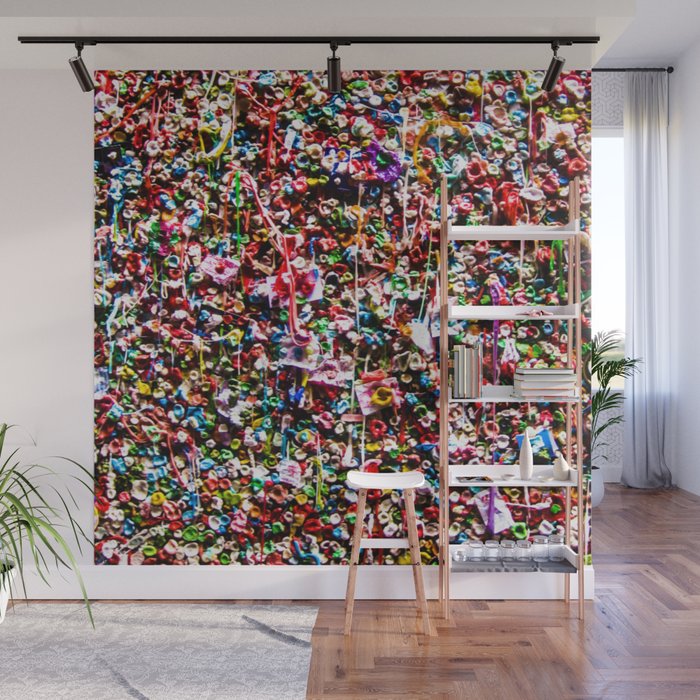 Pop of Color - Seattle Gum Wall Wall Mural