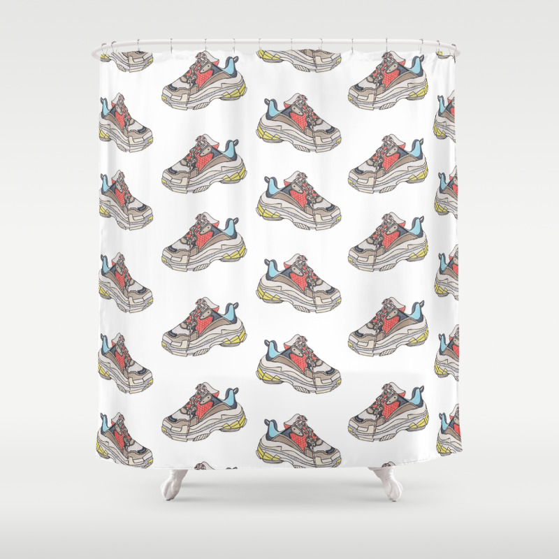 balenciaga shower curtain