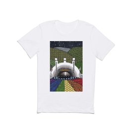 Rainbow Hollywood Bowl T Shirt