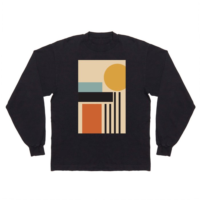 Bauhaus Sunset Contemporary Long Sleeve T Shirt