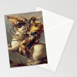 David, Napoleon crossing the Alps or Napoleon at the Saint-Bernard Pass Stationery Card