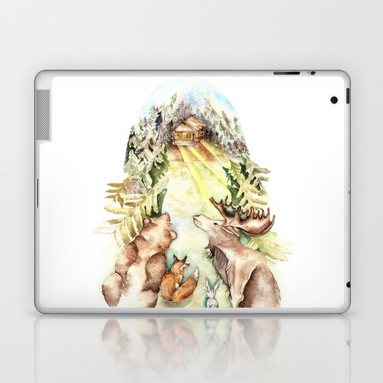 Woodland Creatures Laptop & iPad Skin
