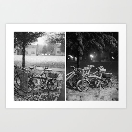 Snow Art Print