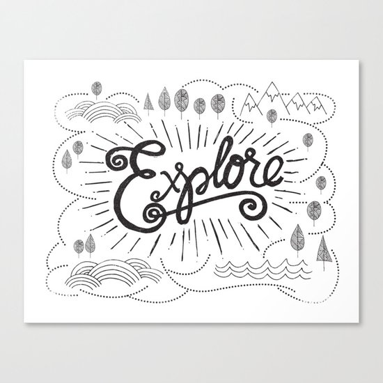 EXPLORE Canvas Print