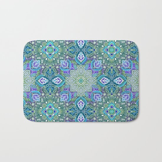 Peacock Summer Bath Mat
