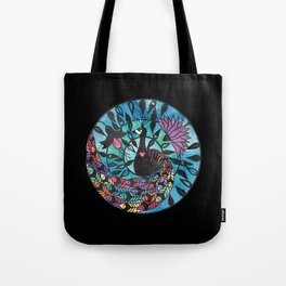 Peacock - Paper cut design Tote Bag