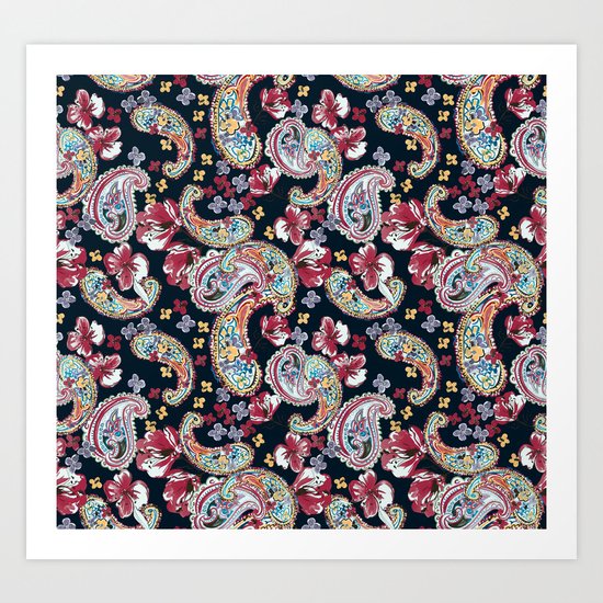 Paisley Pattern Art Print