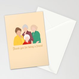Thank you for being a friend Stationery Card