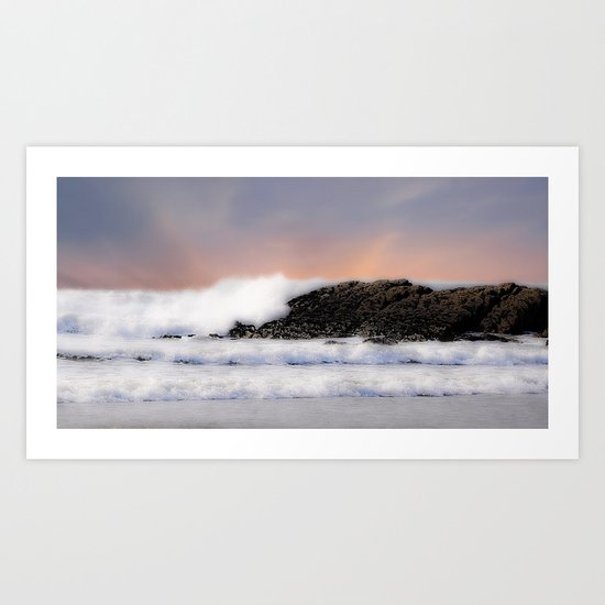Passion in the waves Art Print