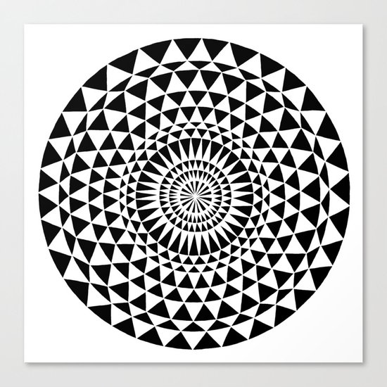Sun in B&W Canvas Print