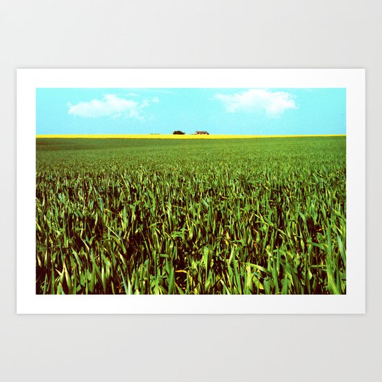High Plains Crop Art Print