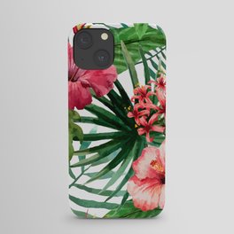 tropical hibiscus iPhone Case