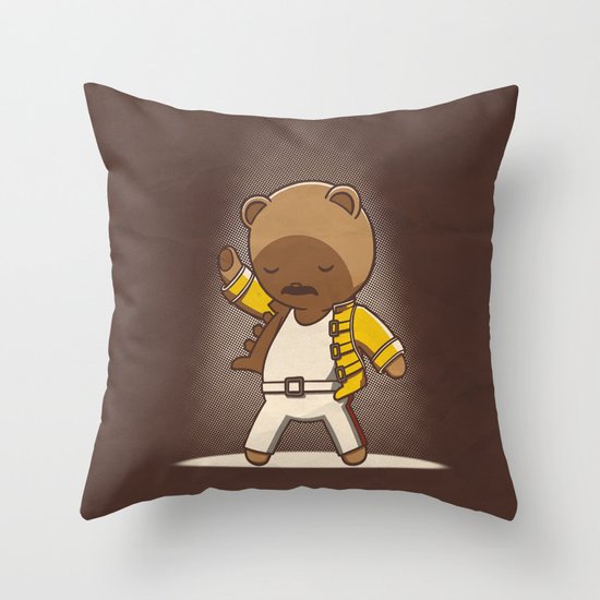 Teddy Mercury Throw Pillow
