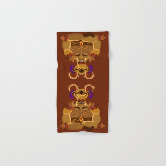 Ifrit half body vector fanart Hand & Bath Towel