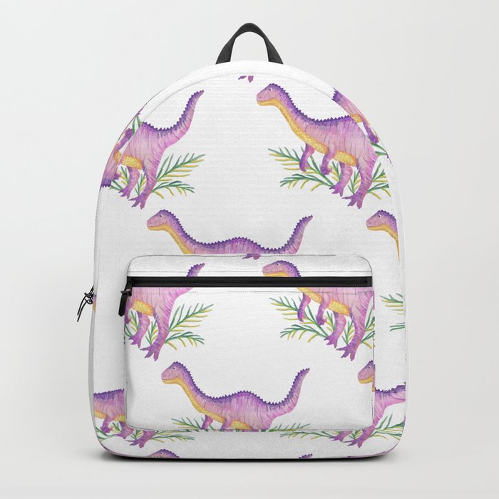purple dinosaur backpack