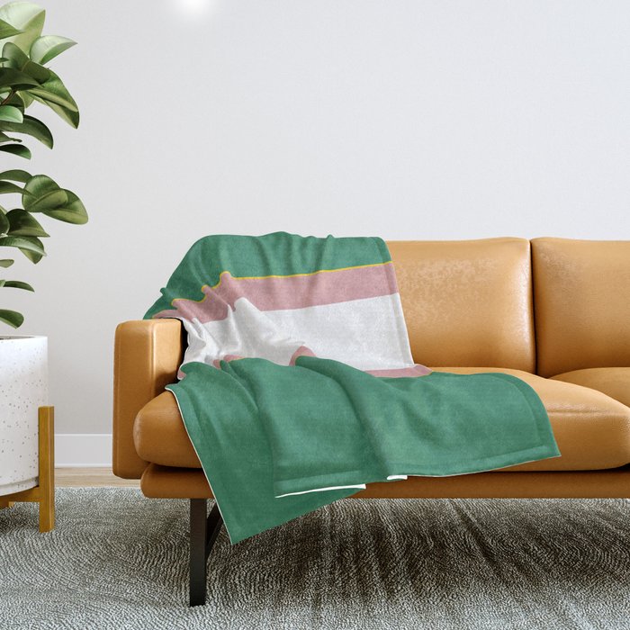 horizontal design Throw Blanket